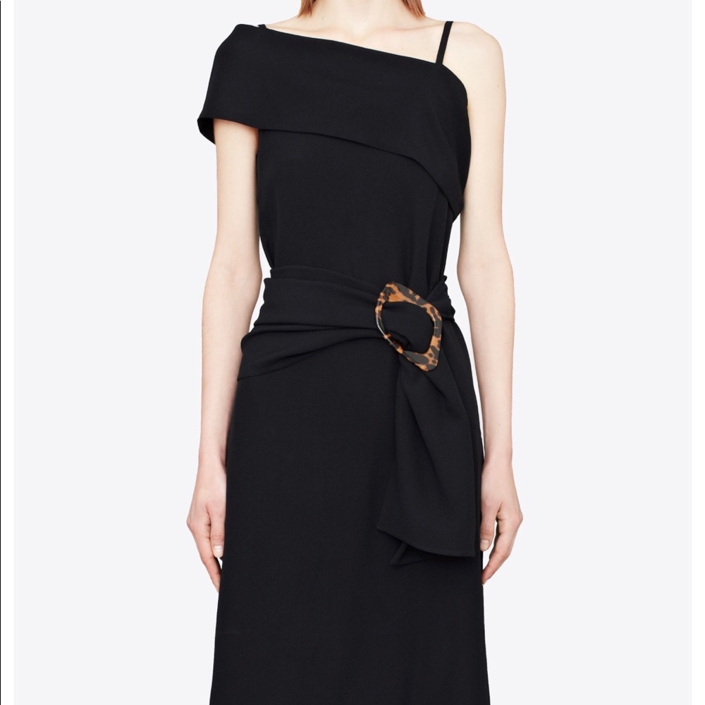 J.W. Anderson Black Band Dress w/Buckle
